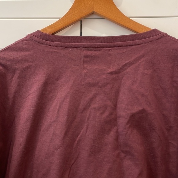 INIMIGO Organic Cotton Burgundy Tee Shirt—Great Style—New With Out Tags—2XL - Picture 6 of 7